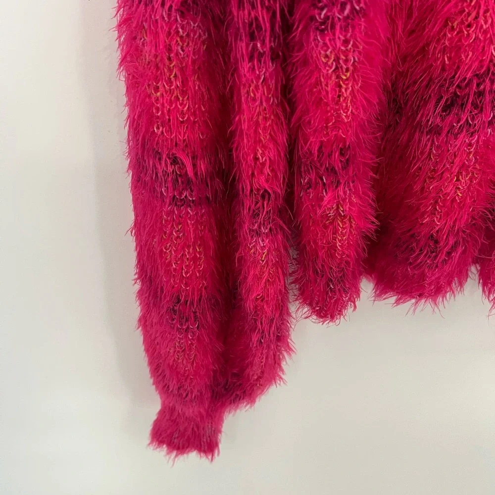 Free People Gelato Pink eyelash sweater